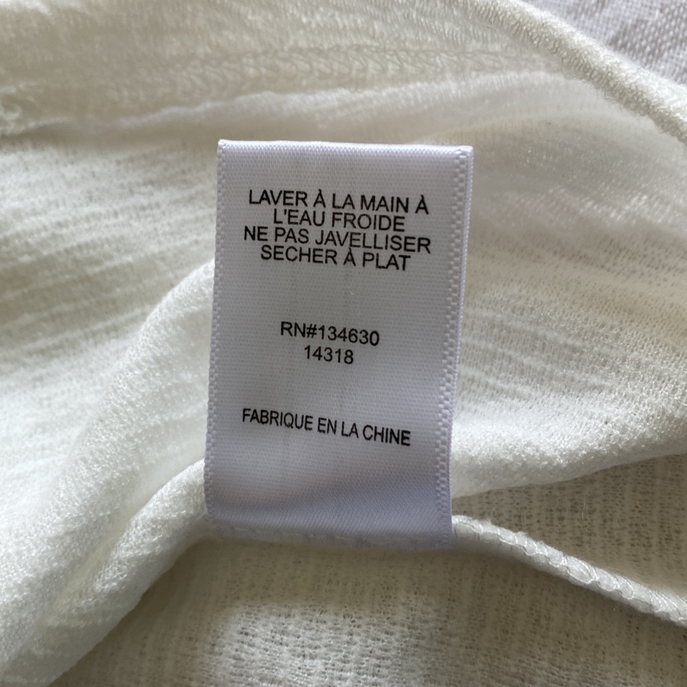 anthropologie sunday in brooklyn lace white blouse M NWT - Picture 5 of 10